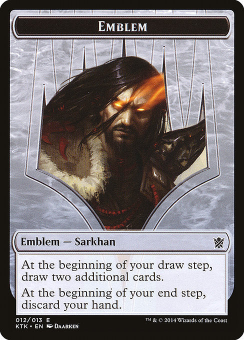 MTG: Khans of Tarkir: Emblem: Sarkhan The Dragonspeaker  