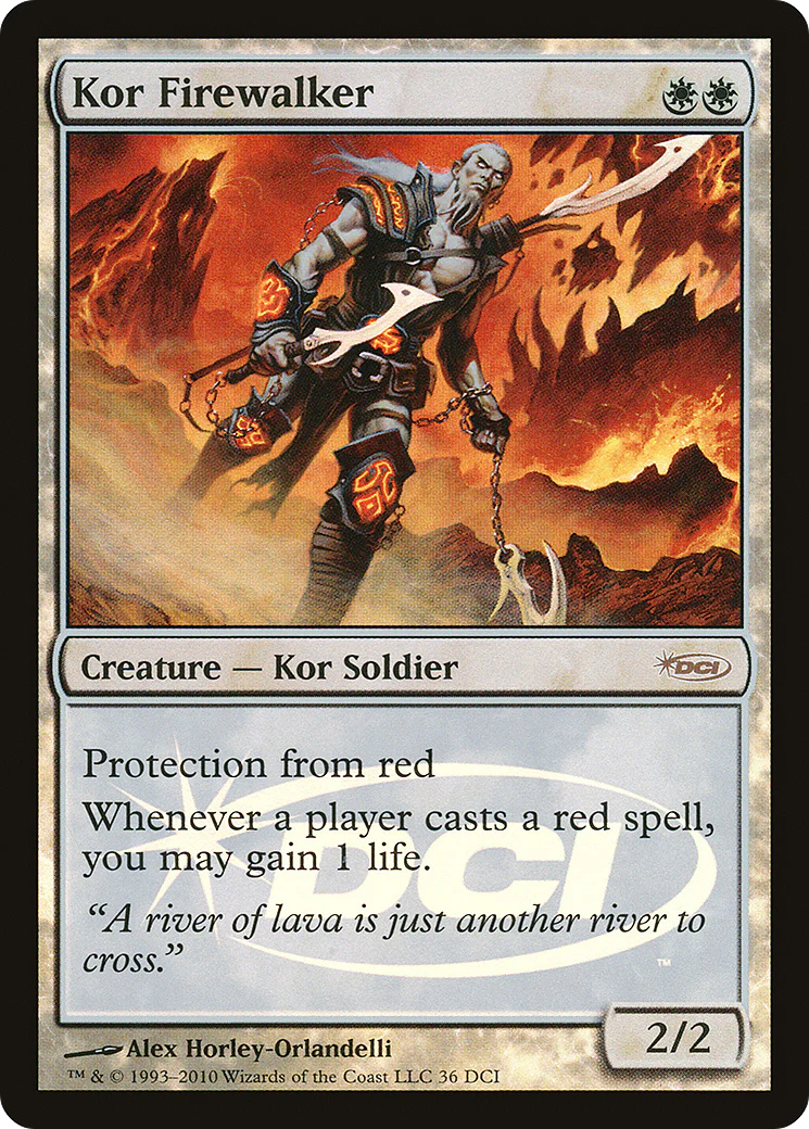 MTG: Kor Firewalker (FOIL) (DCI PROMO) 