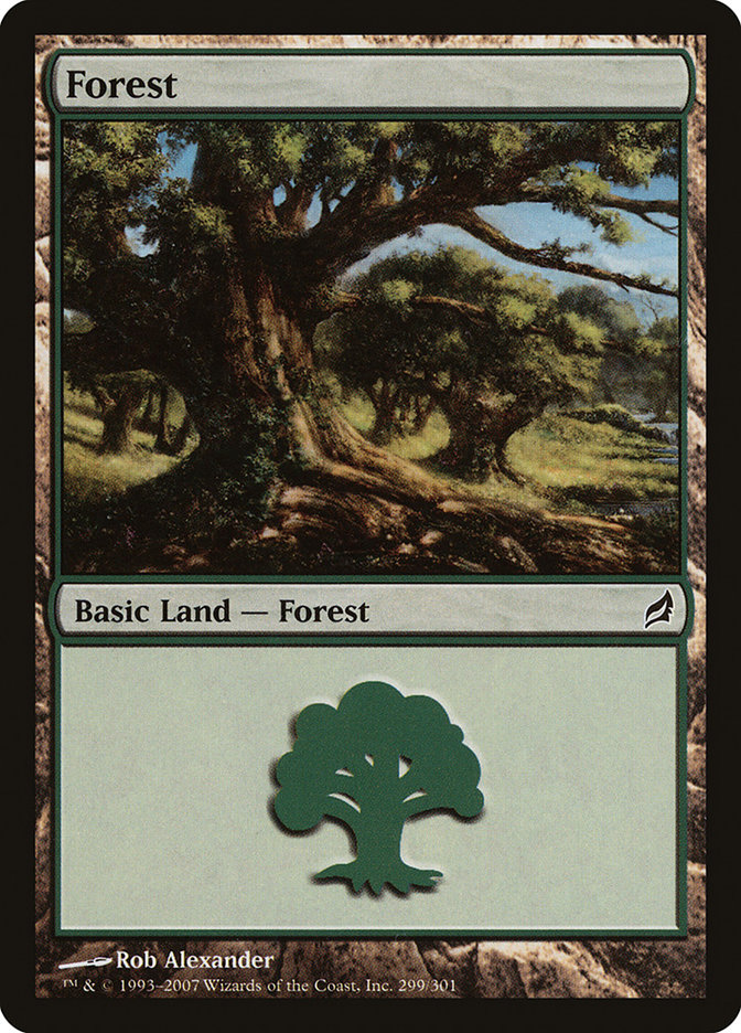 MTG: Lorwyn 299: Forest (FOIL) 