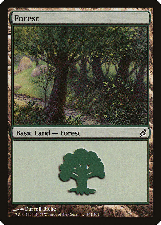 MTG: Lorwyn 301: Forest (FOIL) 