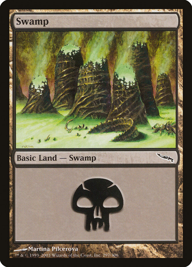 MTG: Mirrodin 297: Swamp (FOIL) 