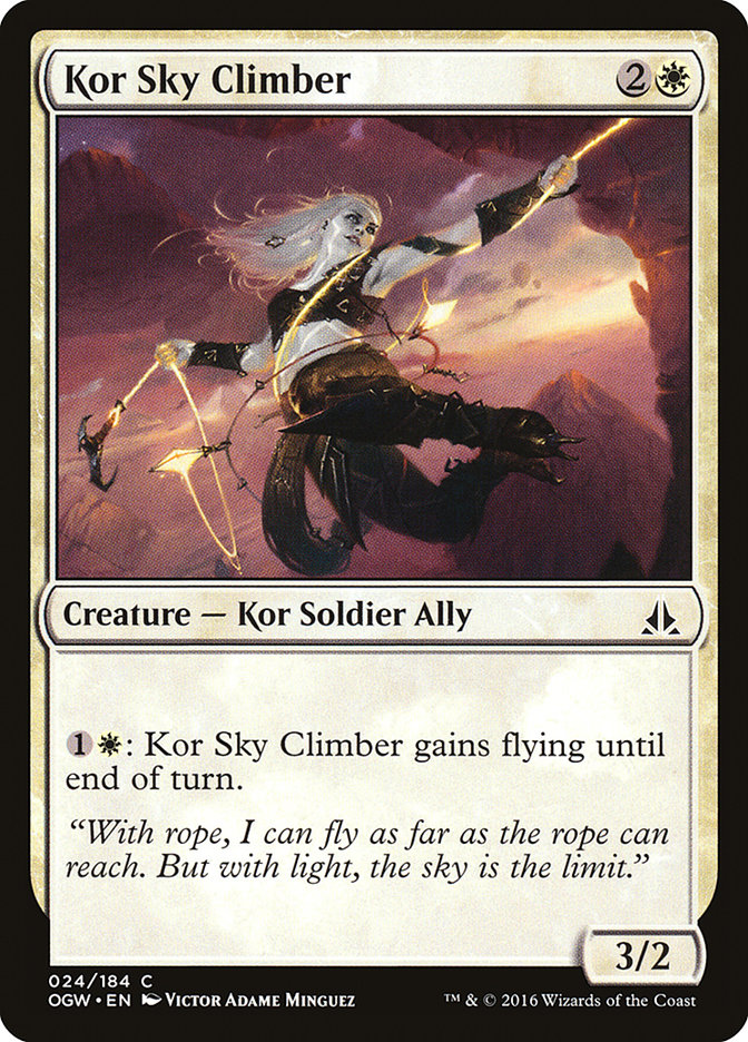 MTG: Oath of the Gatewatch 024: Kor Sky Climber 