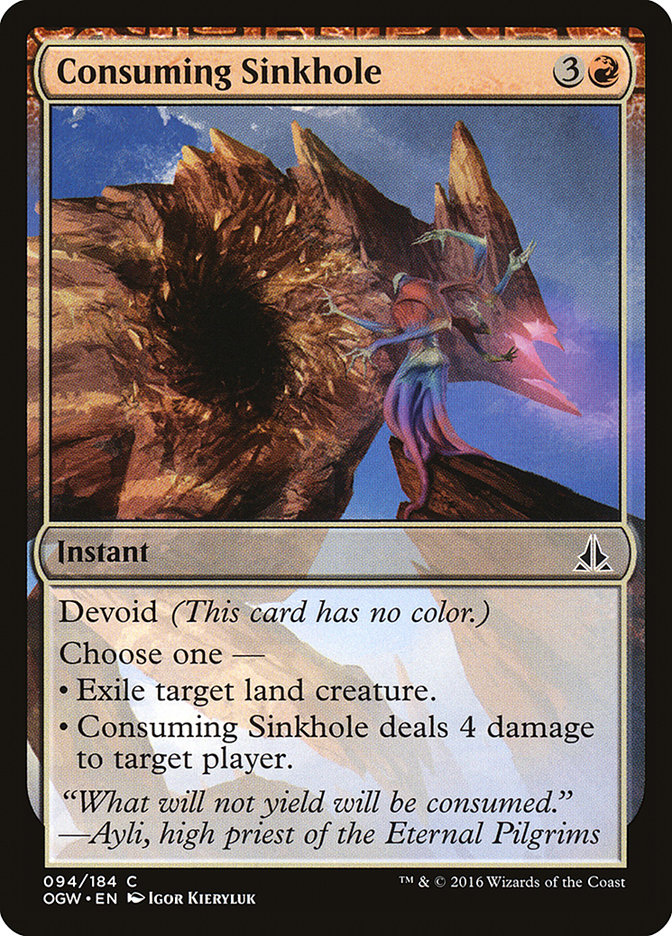 MTG: Oath of the Gatewatch 094: Consuming Sinkhole 