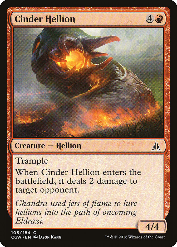 MTG: Oath of the Gatewatch 105: Cinder Hellion 