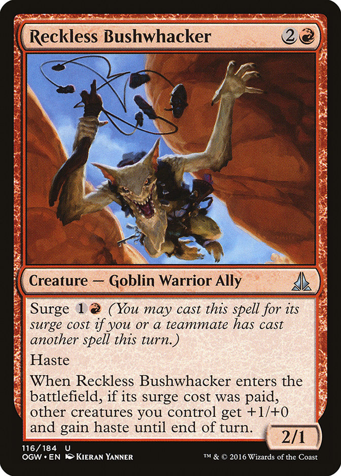 MTG: Oath of the Gatewatch 116: Reckless Bushwhacker 