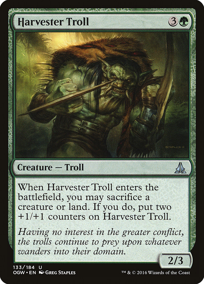 MTG: Oath of the Gatewatch 133: Harvester Troll 