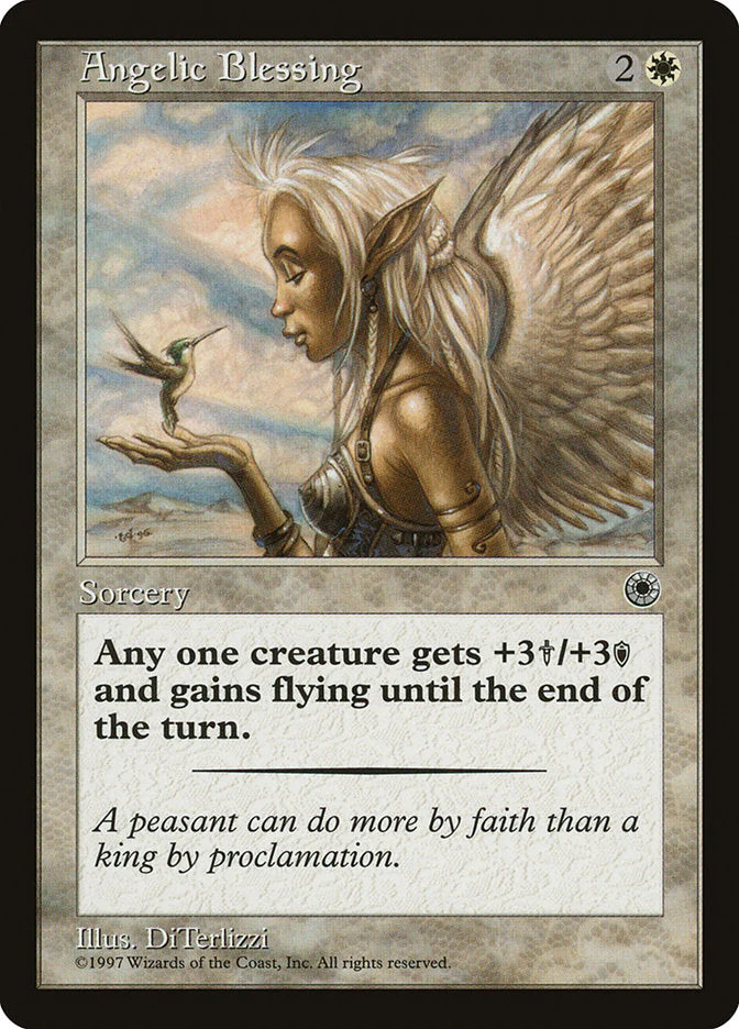 MTG: Portal: Angelic Blessing 