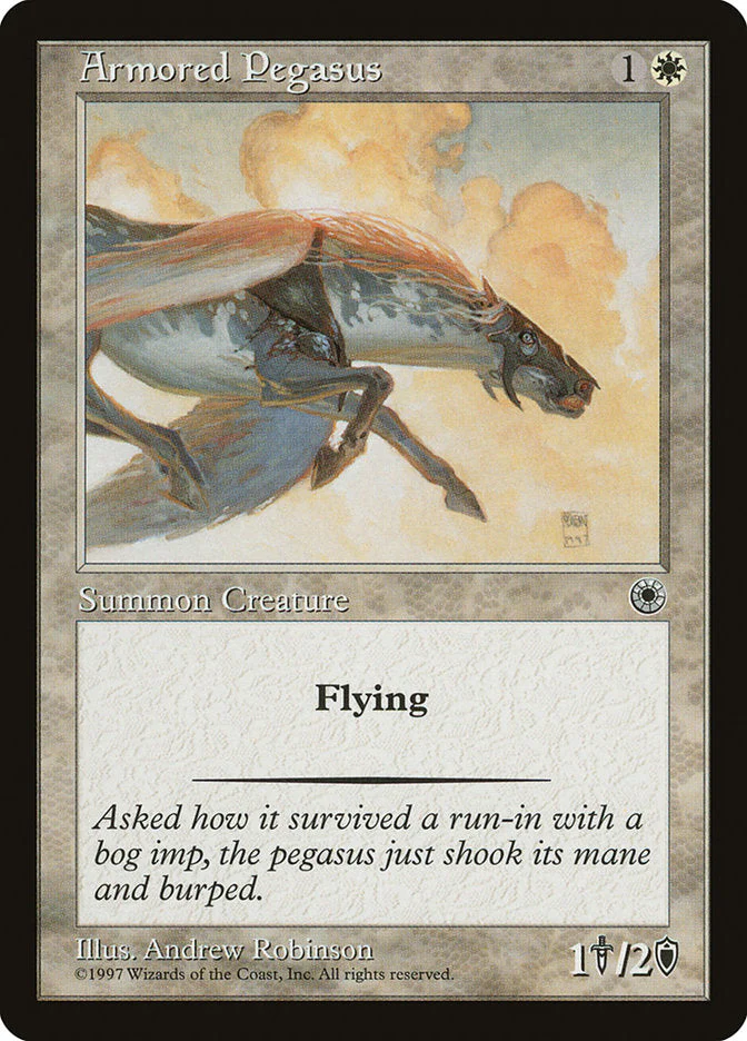 MTG: Portal: Armored Pegasus 