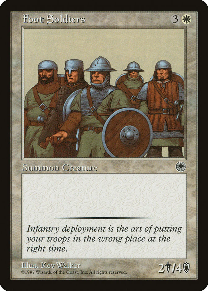 MTG: Portal: Foot Soldiers 