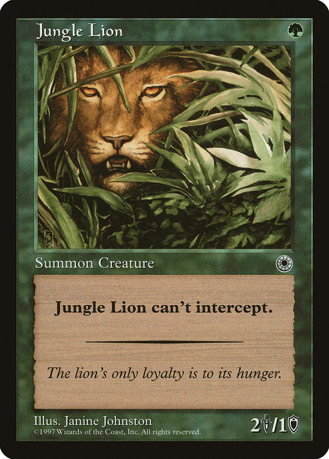 MTG: Portal: Jungle Lion 