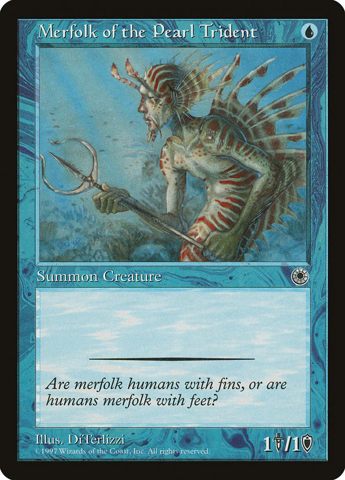 MTG: Portal: Merfolk of the Pearl Trident 