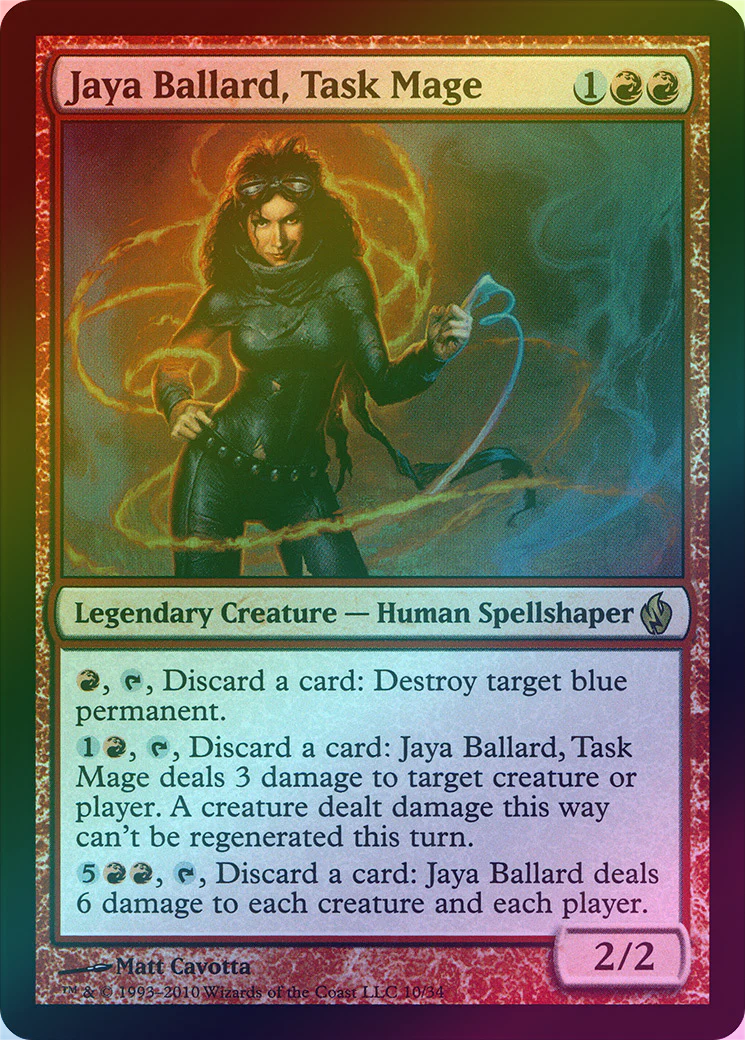 MTG: Premium Deck Series: Fire and Lightning 010: Jaya Ballard Task Mage (FOIL)  