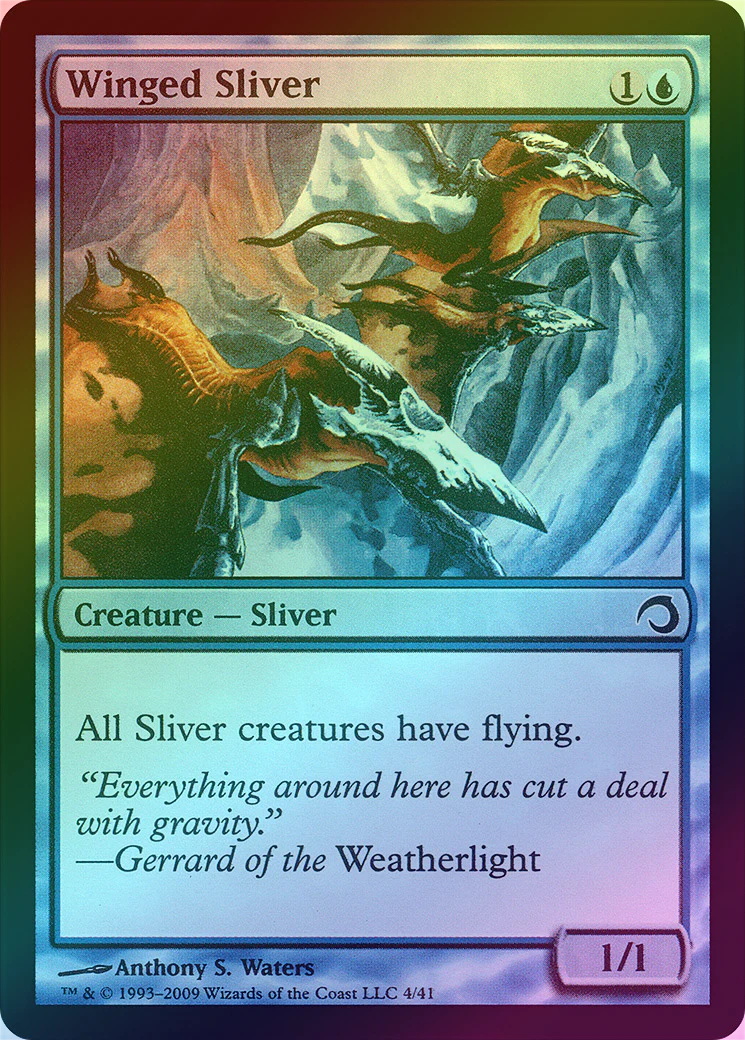 MTG: Premium Deck Series: Slivers 004: Winged Sliver (FOIL) 