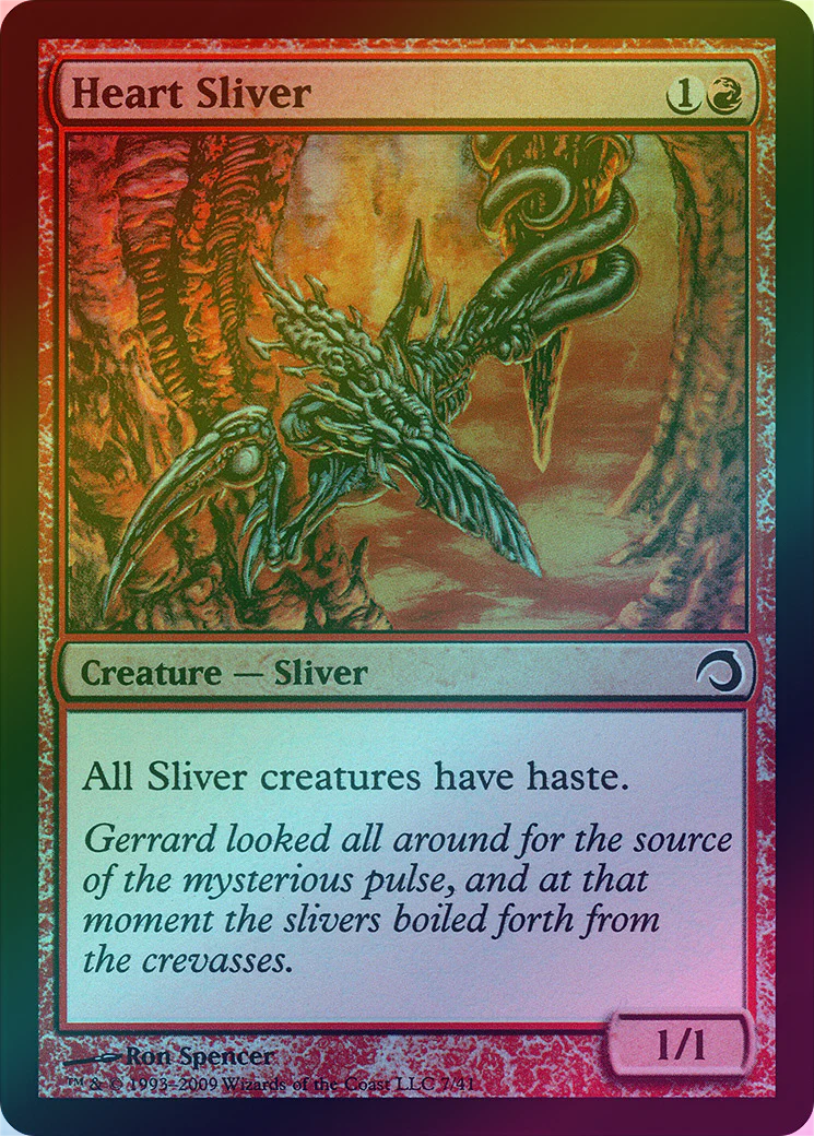 MTG: Premium Deck Series: Slivers 007: Heart Sliver (FOIL) 