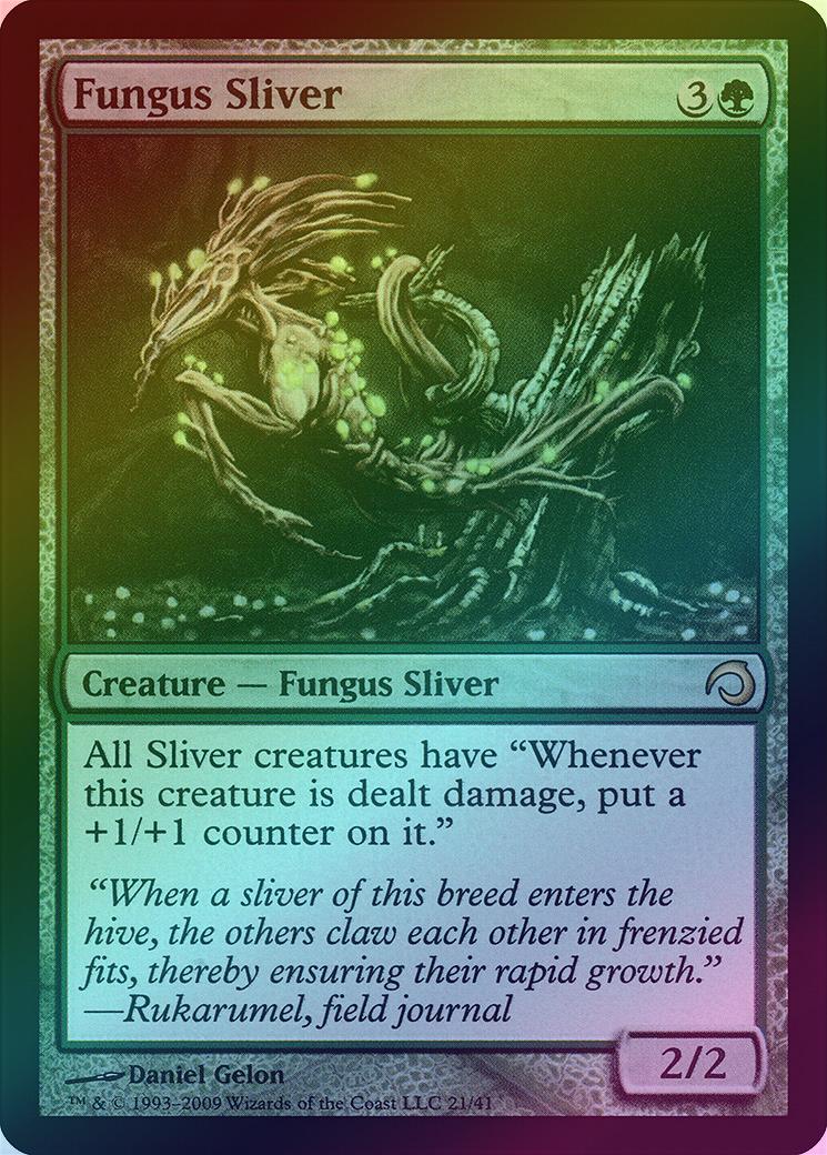 MTG: Premium Deck Series: Slivers 021: Fungus Sliver (FOIL) 