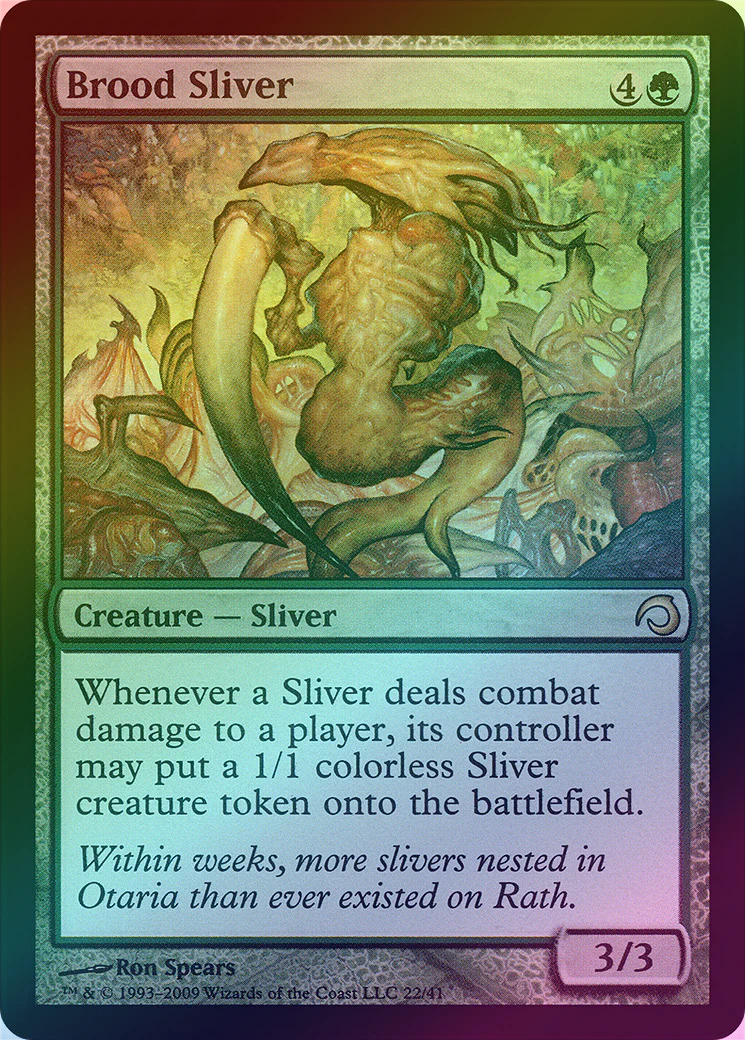 MTG: Premium Deck Series: Slivers 022: Brood Sliver (FOIL) 