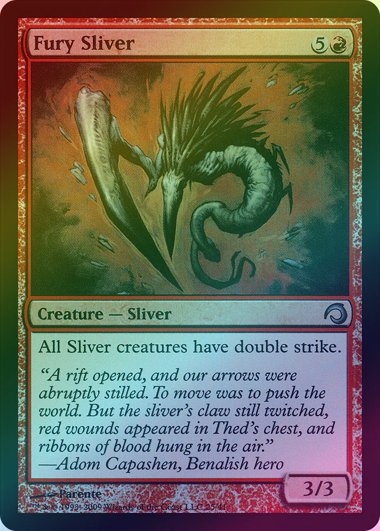 MTG: Premium Deck Series: Slivers 025: Fury Sliver (FOIL) 