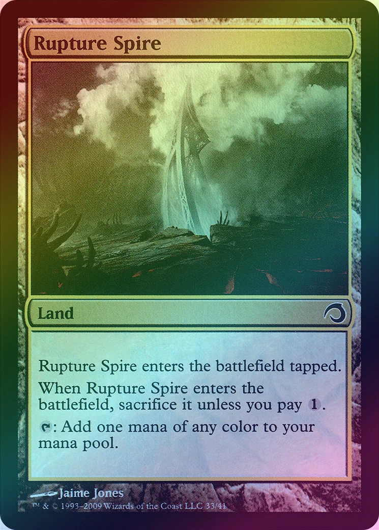 MTG: Premium Deck Series: Slivers 033: Rupture Spire (FOIL) 