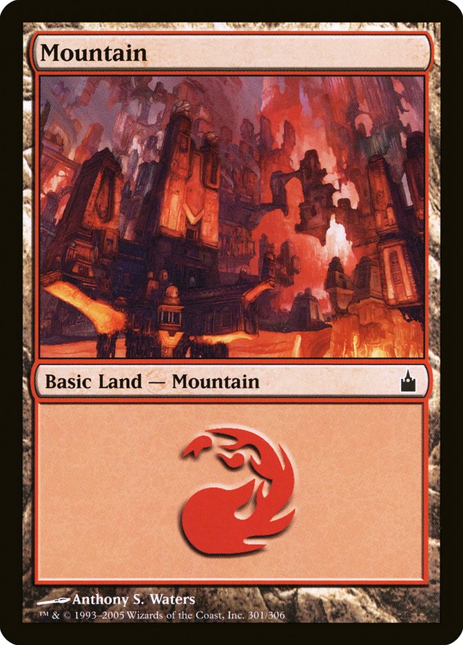 MTG: Ravnica: City of Guilds 301: Mountain (FOIL) 