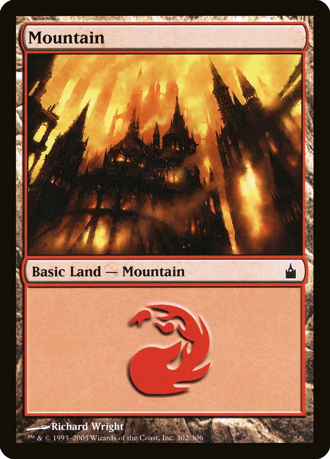 MTG: Ravnica: City of Guilds 302: Mountain (FOIL) 