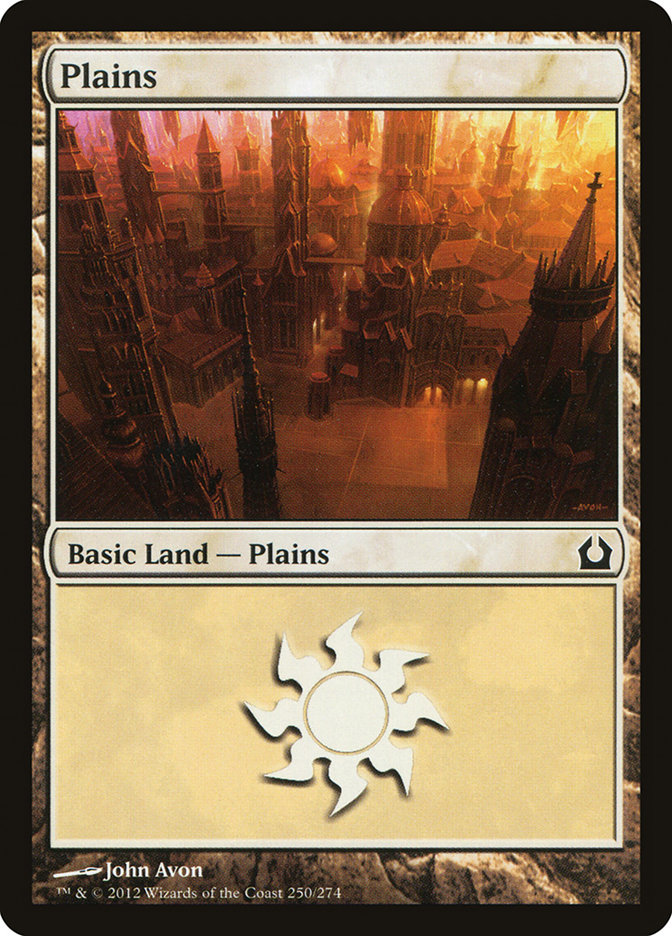 MTG: Return to Ravnica 250: Plains (#250) - Foil 