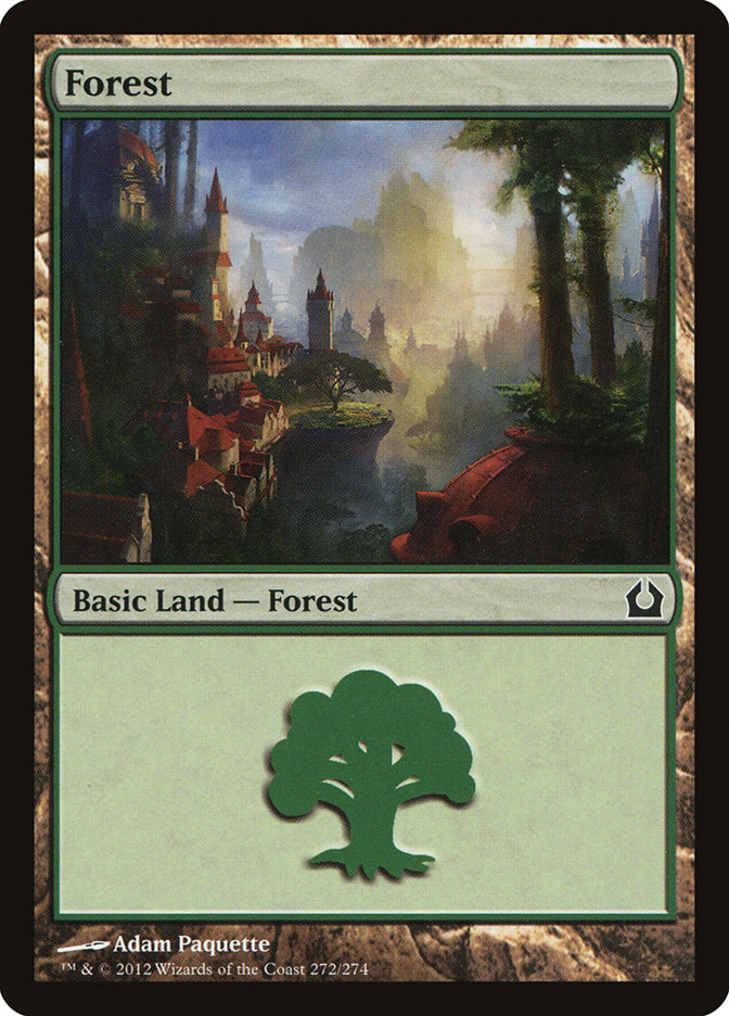 MTG: Return to Ravnica 272: Forest (#272) - Foil 