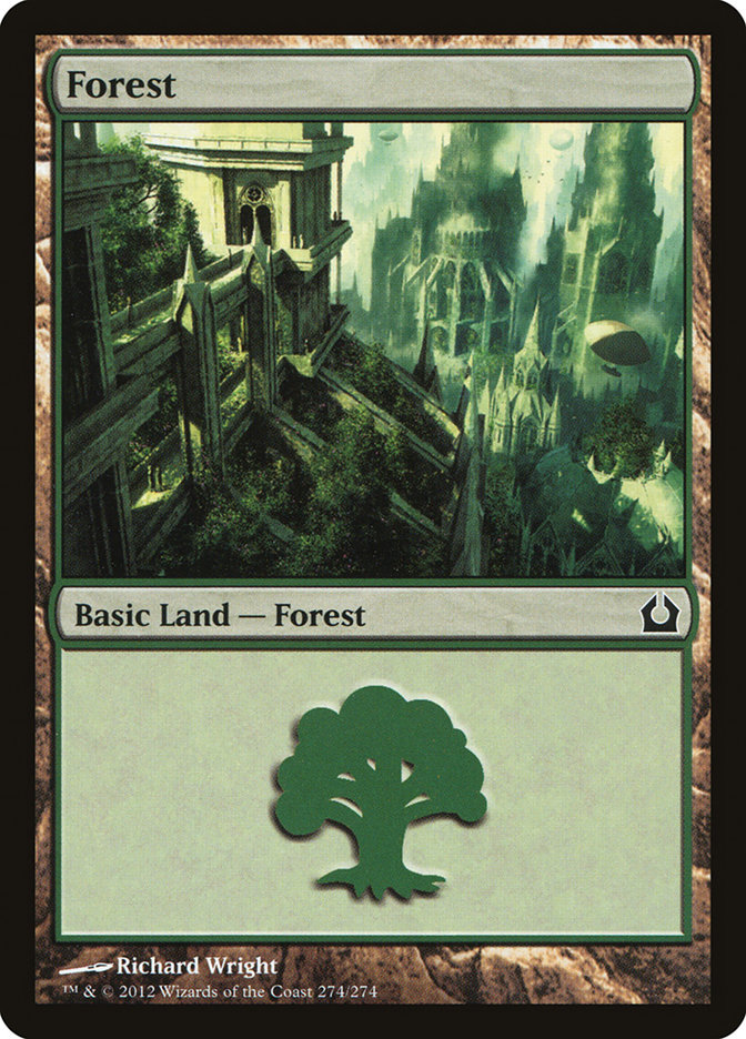 MTG: Return to Ravnica 274: Forest (#274) - Foil 