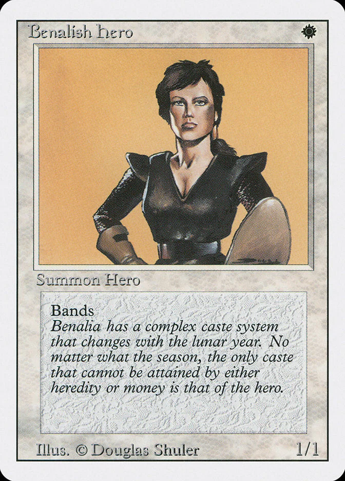 MTG: Revised 004: Benalish Hero 