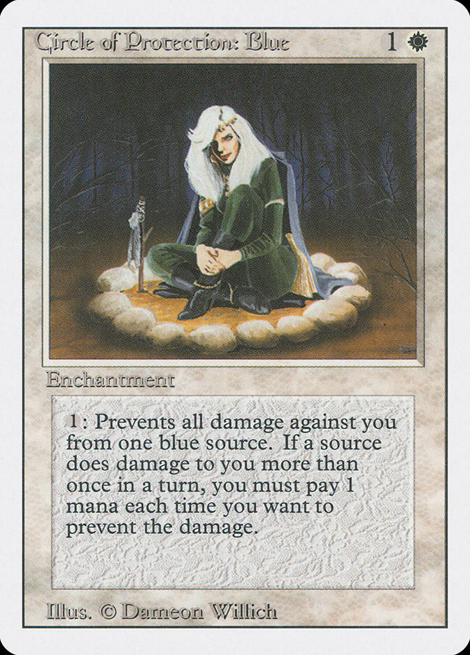 MTG: Revised 010: Circle of Protection Blue 