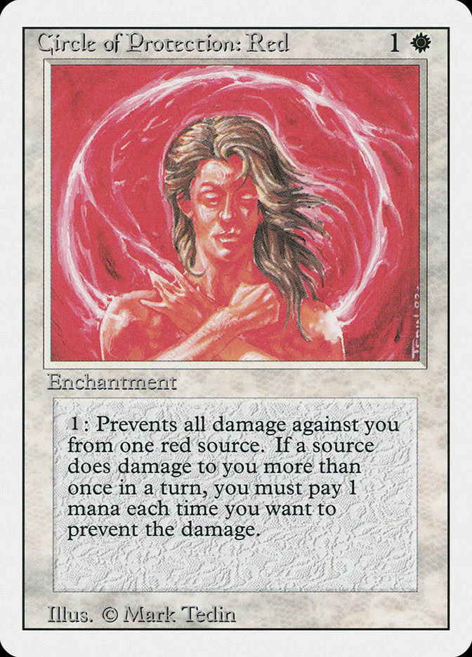 MTG: Revised 012: Circle of Protection Red 