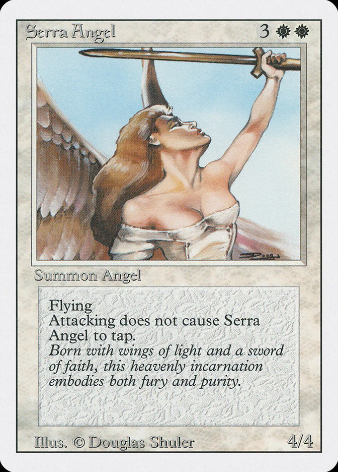 MTG: Revised 040: Serra Angel 