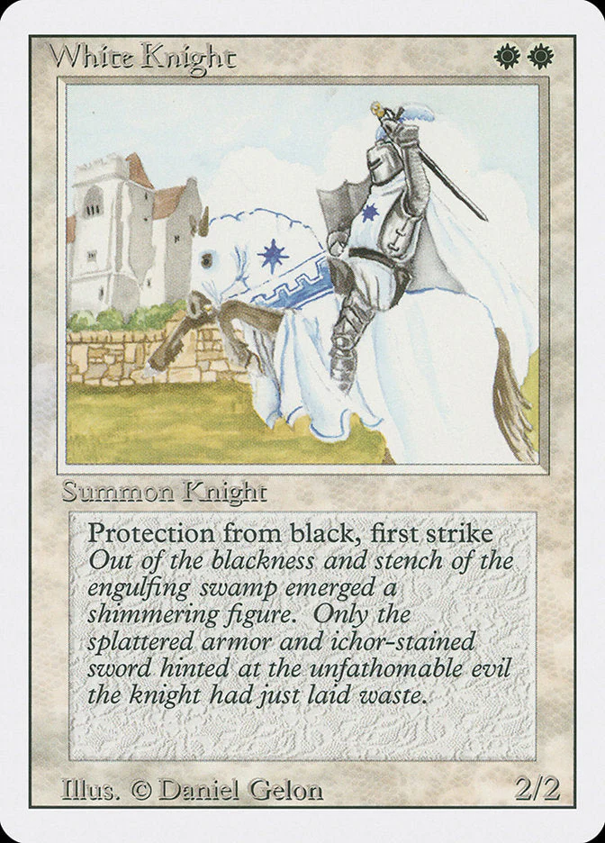 MTG: Revised 044: White Knight 