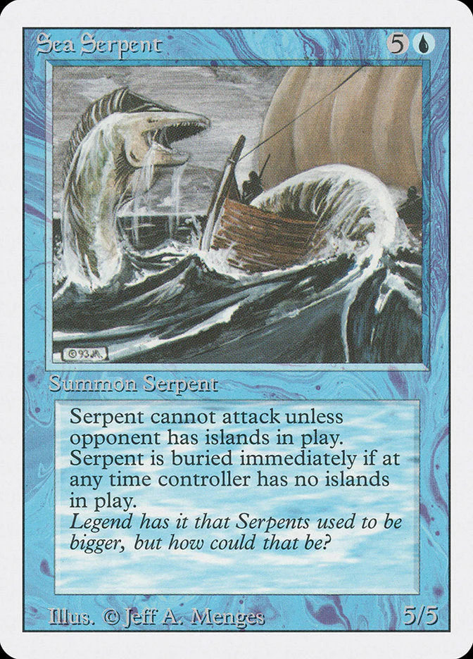 MTG: Revised 078: Sea Serpent 