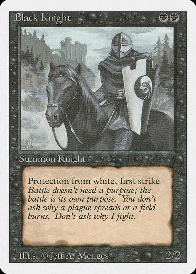 MTG: Revised 095: Black Knight 