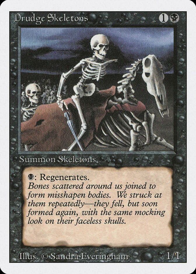 MTG: Revised 107: Drudge Skeletons 