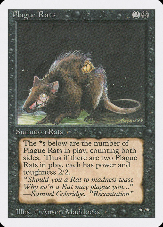 MTG: Revised 123: Plague Rats 