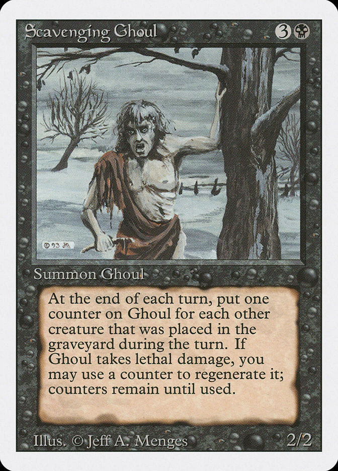 MTG: Revised 128: Scavenging Ghoul 