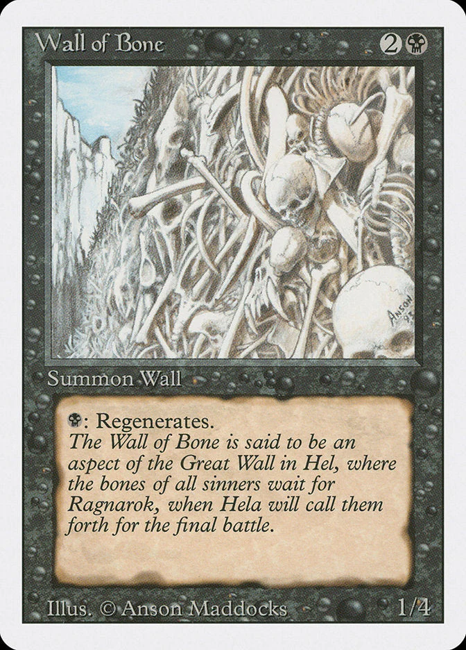 MTG: Revised 134: Wall of Bone 