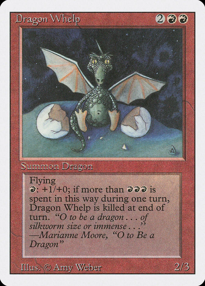 MTG: Revised 143: Dragon Whelp 