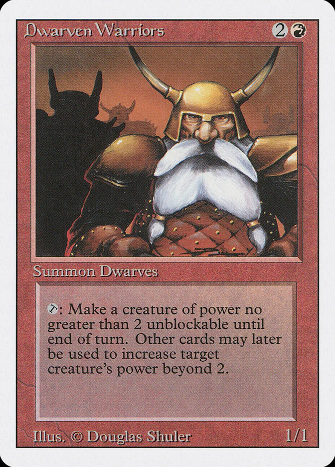 MTG: Revised 144: Dwarven Warriors 