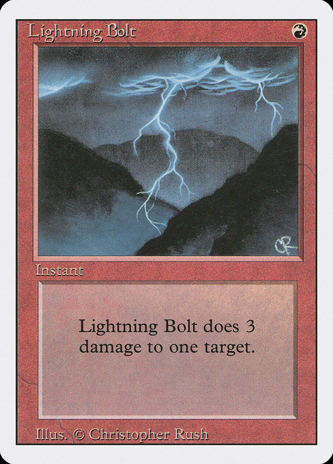 MTG: Revised 162: Lightning Bolt 