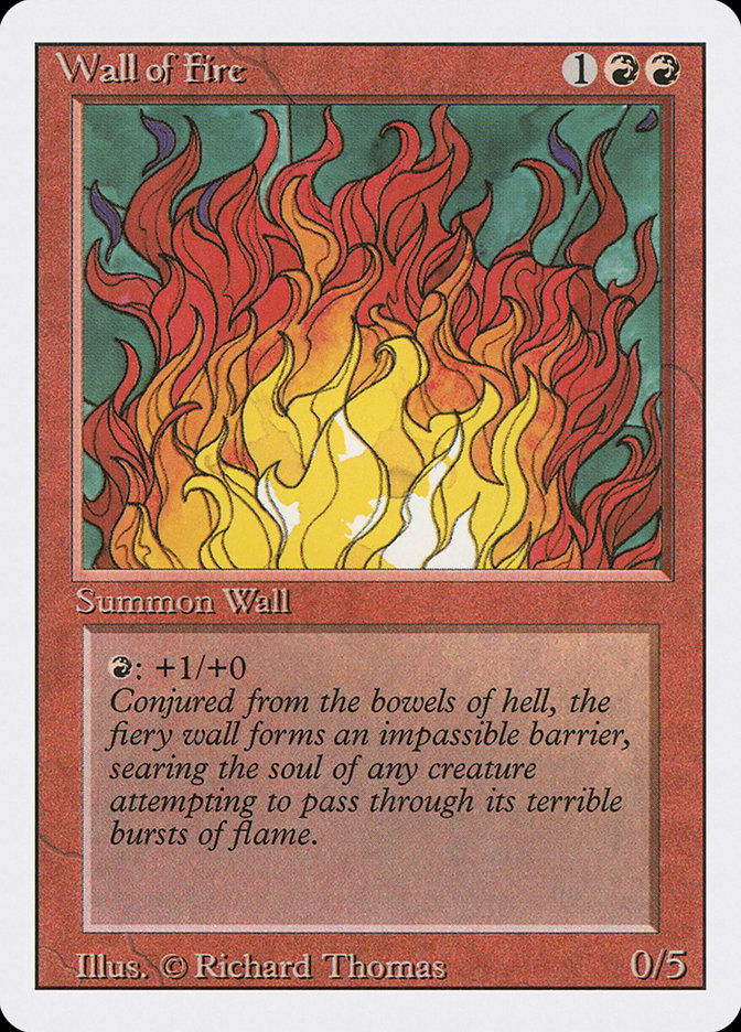 MTG: Revised 183: Wall of Fire 