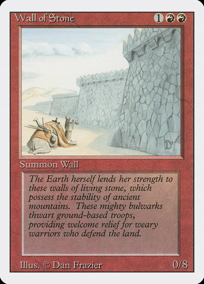 MTG: Revised 184: Wall of Stone 