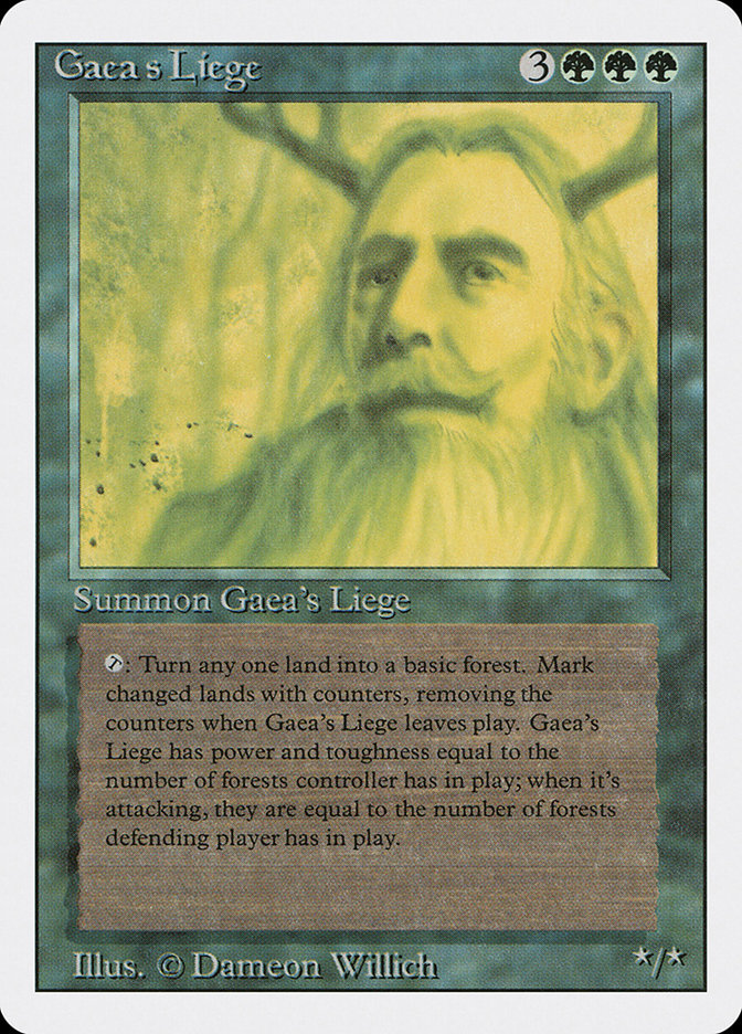 MTG: Revised 198: Gaeas Liege 