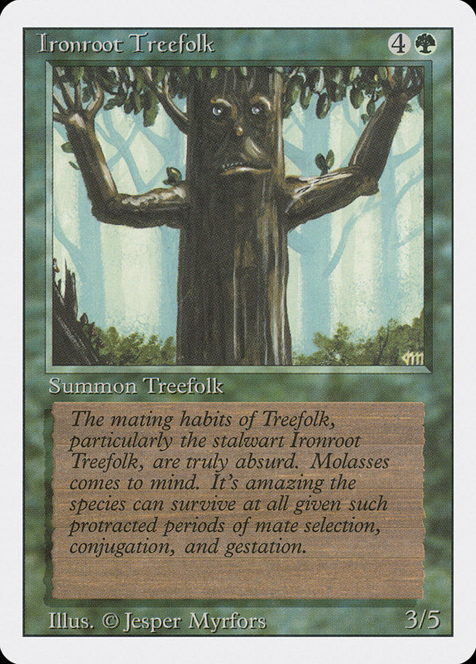 MTG: Revised 204: Ironroot Treefolk 