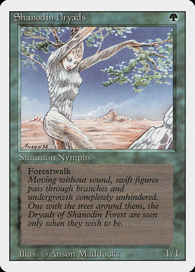 MTG: Revised 216: Shanodin Dryads 