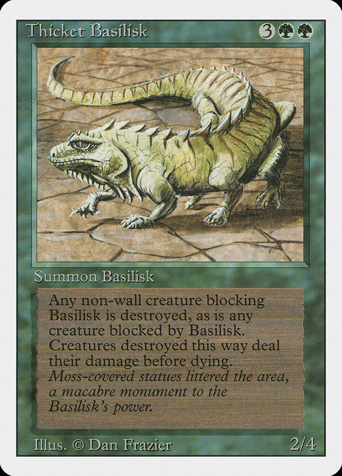 MTG: Revised 218: Thicket Basilisk 