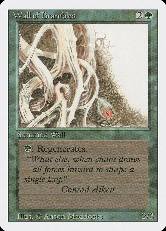 MTG: Revised 224: Wall of Brambles 