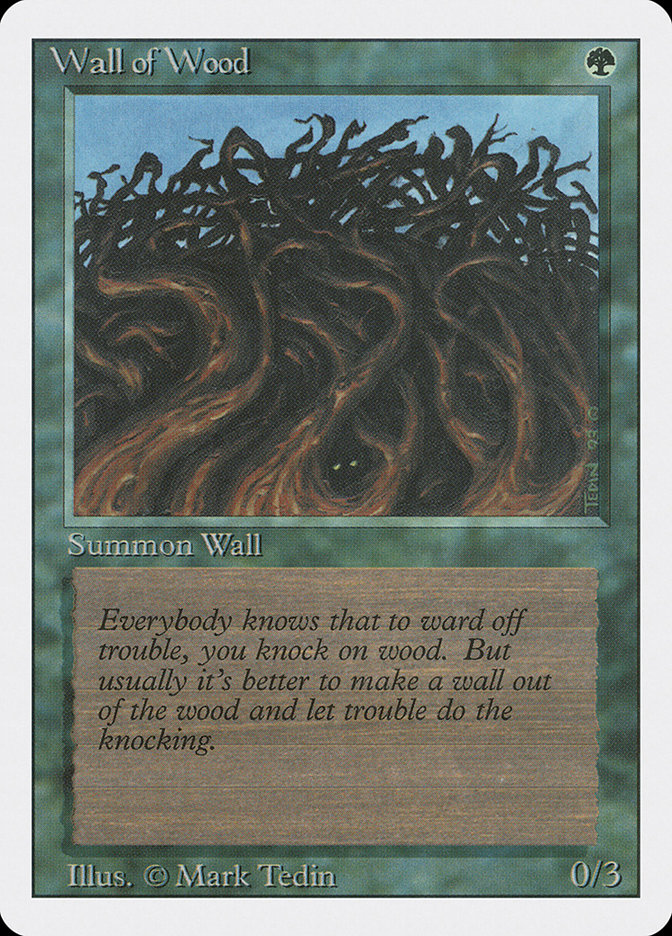 MTG: Revised 226: Wall of Wood 