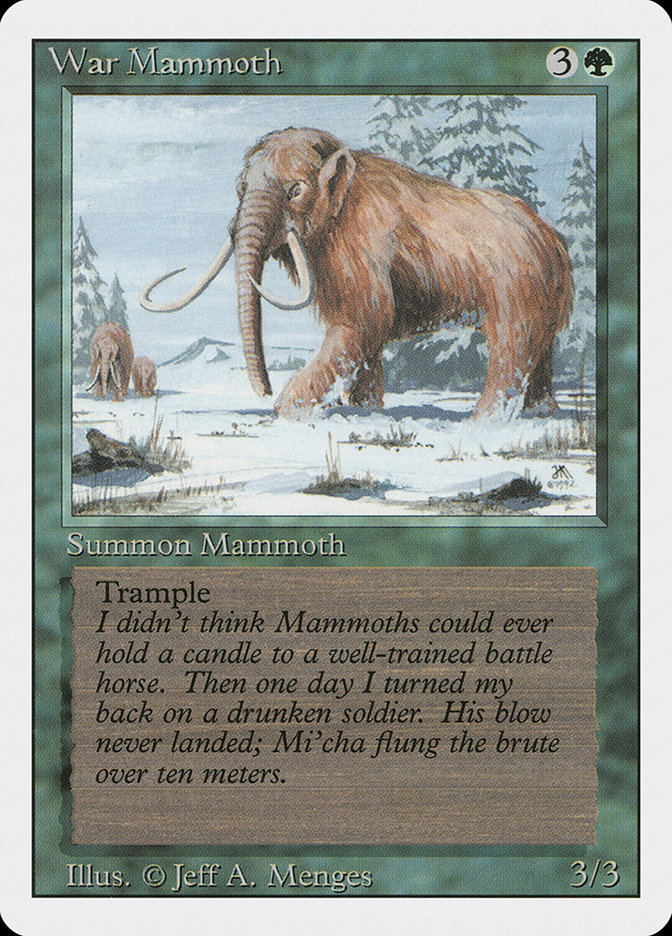 MTG: Revised 228: War Mammoth 